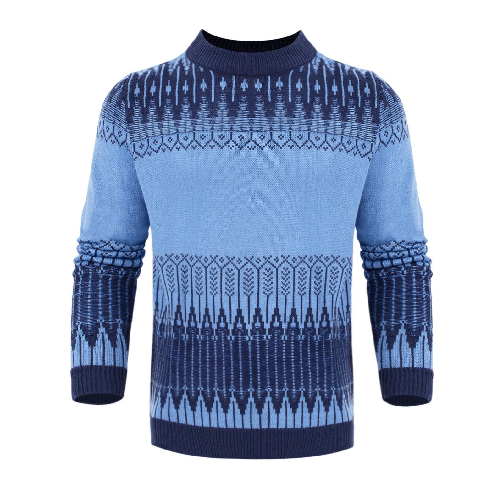 ACM- Men's Crewneck Pullover Sweater Unisex Fair Isle Long Sleeve Knitted Sweater - Smartify4u