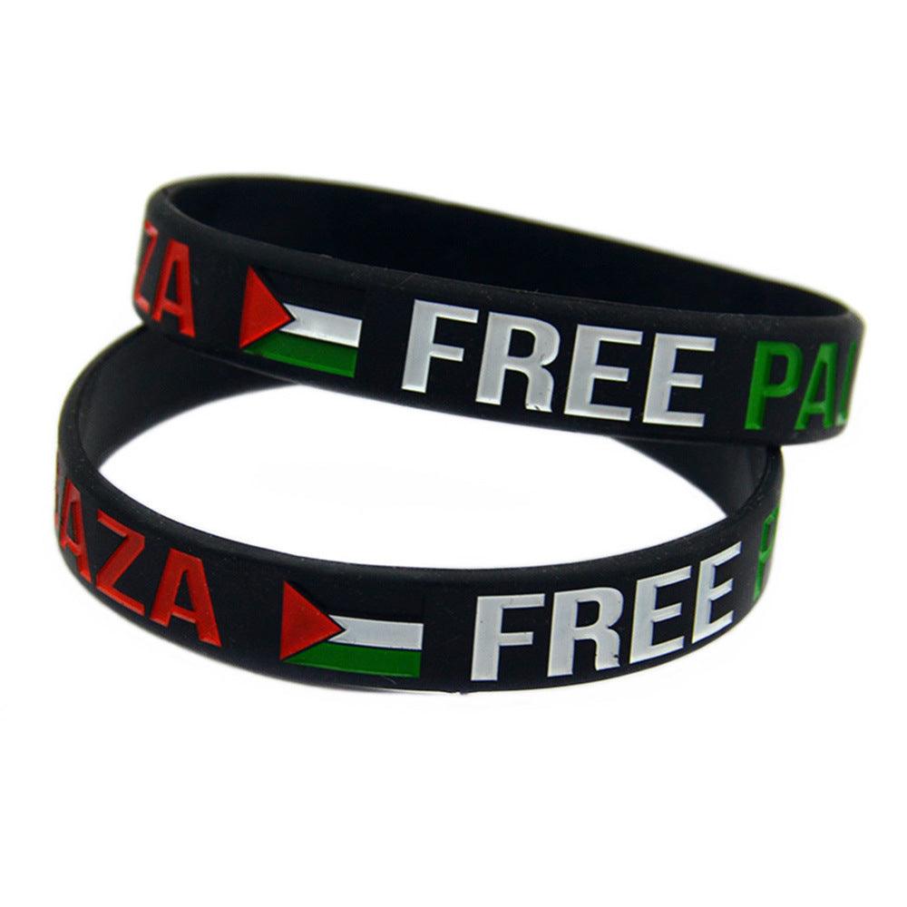 ACUP- Palestine Flag Silicone Wristband Palestine Bracelet Gaza Palestine Bracelet - Smartify4u