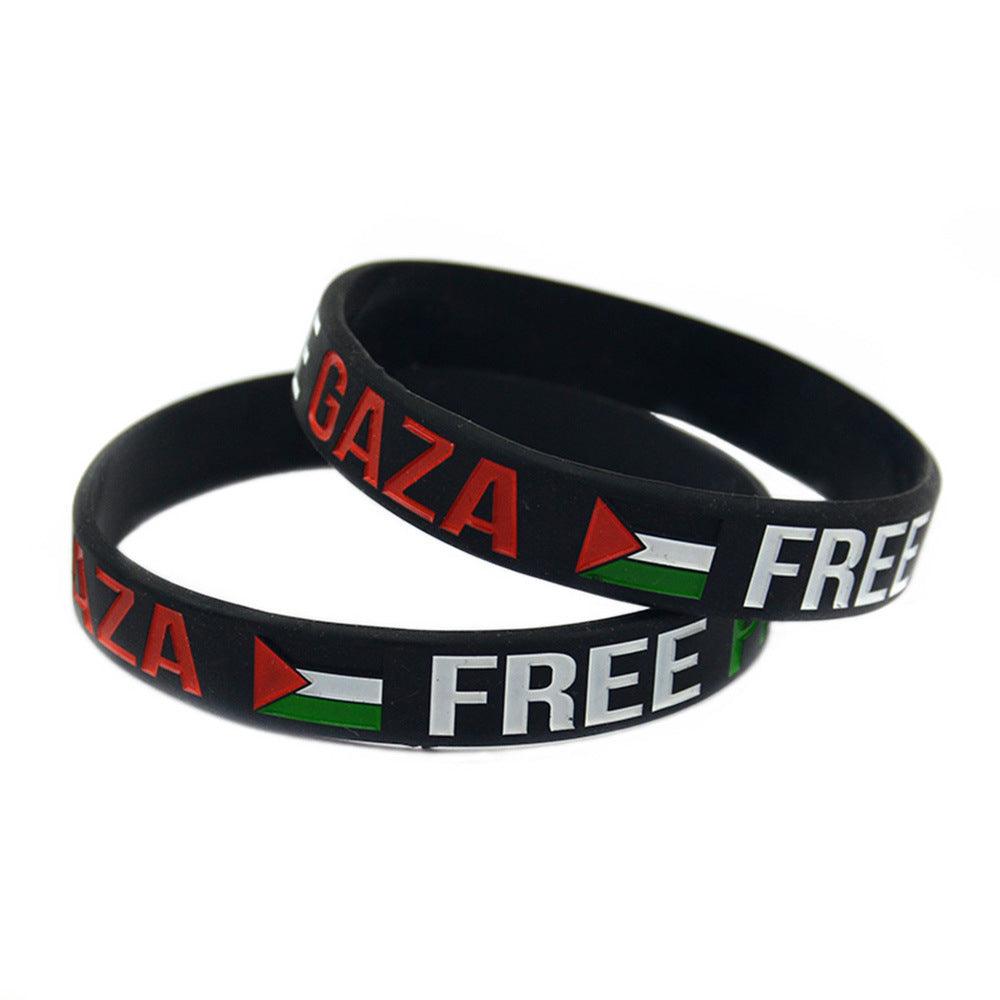 ACUP- Palestine Flag Silicone Wristband Palestine Bracelet Gaza Palestine Bracelet - Smartify4u