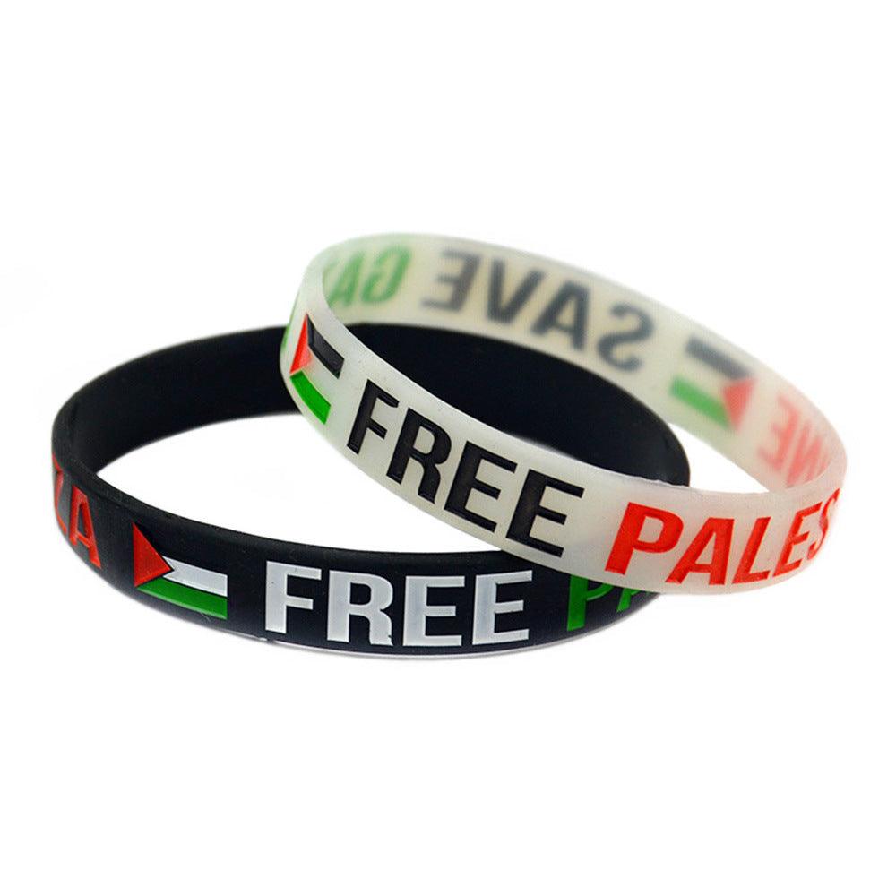 ACUP- Palestine Flag Silicone Wristband Palestine Bracelet Gaza Palestine Bracelet - Smartify4u