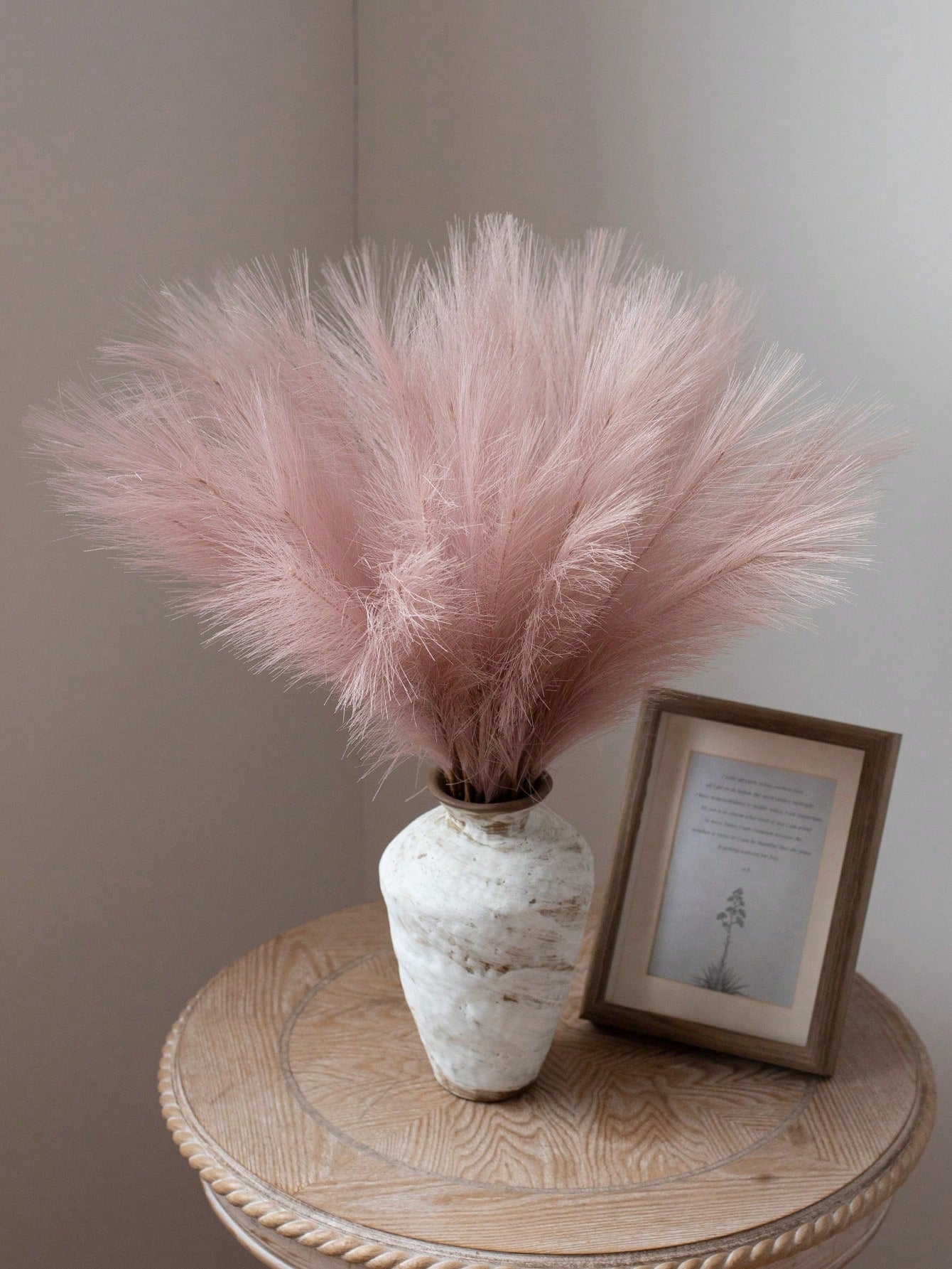 art- 5/10/20/50pcs 52cm Faux Pampas Grass Artificial Reeds Fluffy, Fake Flower Boho Deco