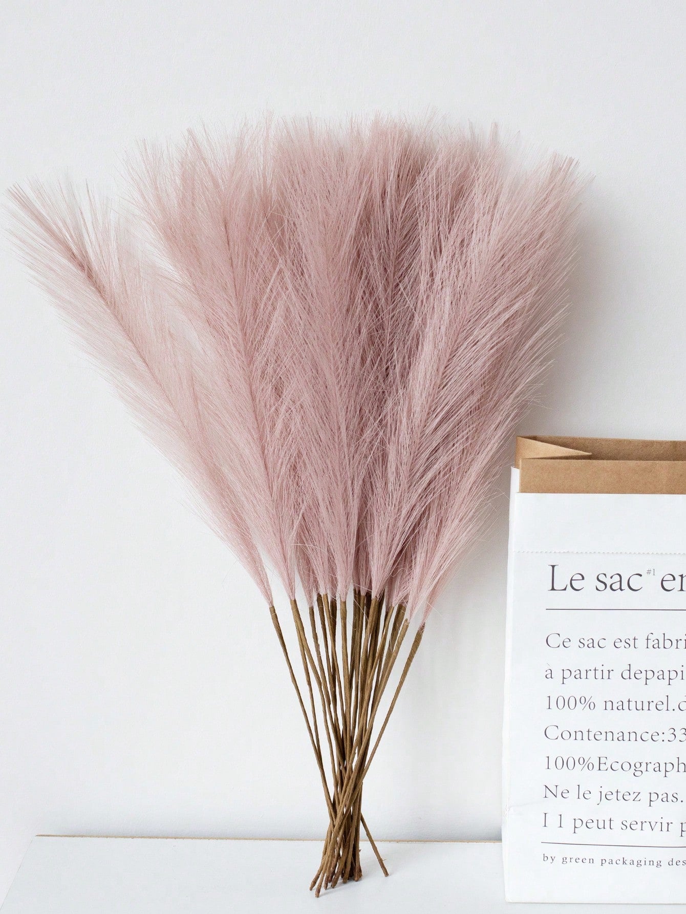 art- 5/10/20/50pcs 52cm Faux Pampas Grass Artificial Reeds Fluffy, Fake Flower Boho Deco