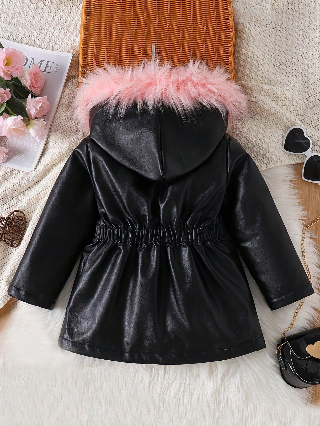 1- Young Girl Leather Jacket New Autumn Winter Fashion Thicken Warm Coat - Smartify4u