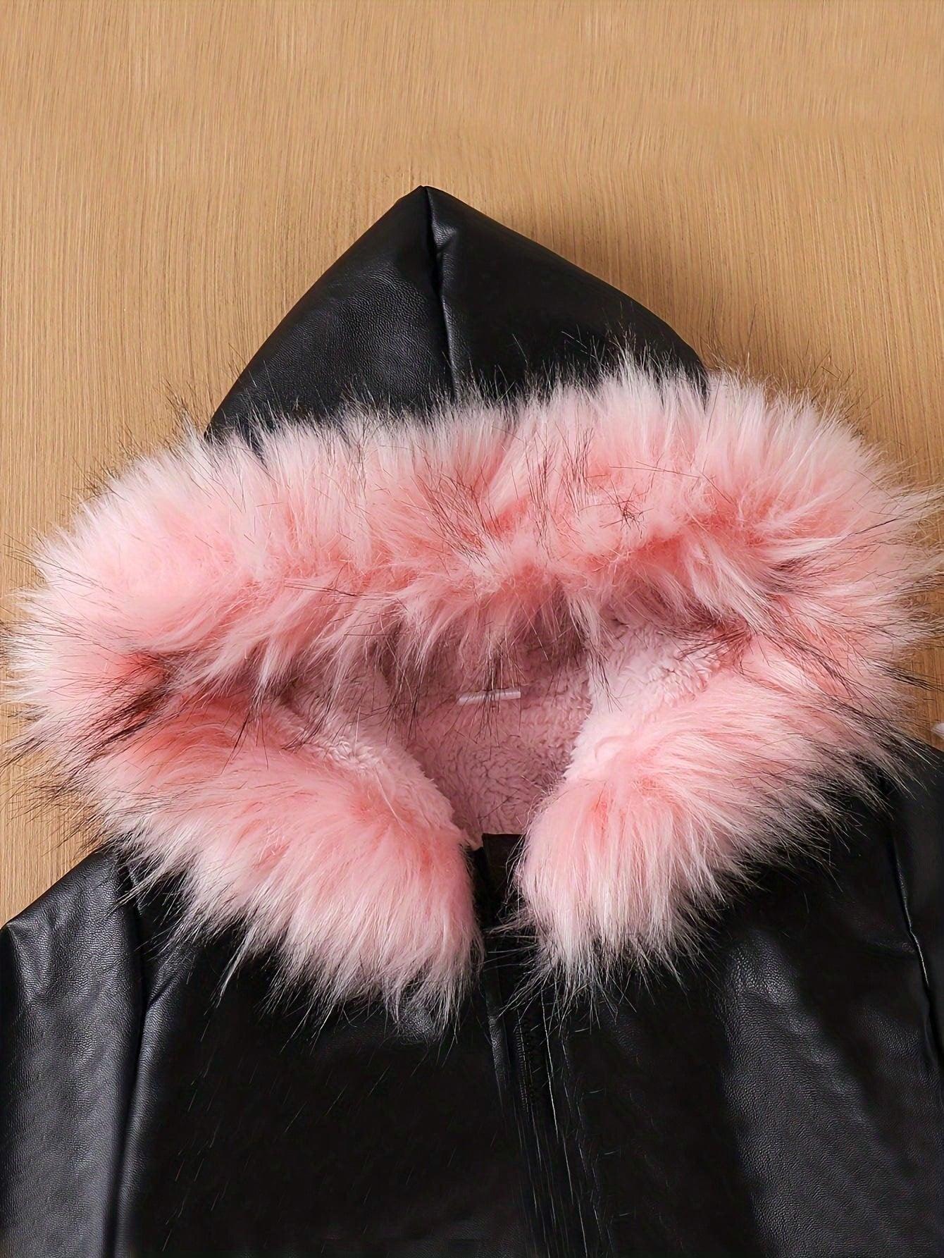 1- Young Girl Leather Jacket New Autumn Winter Fashion Thicken Warm Coat - Smartify4u