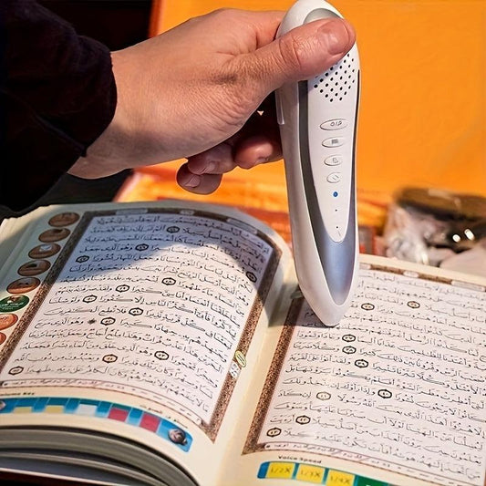 ATI- 16G Quran Pen Reader with Digital Voice - USB Rechargeable, Includes Arabic & English Translation, Recitation, Multilingual Prayer Guide - Smartify4u