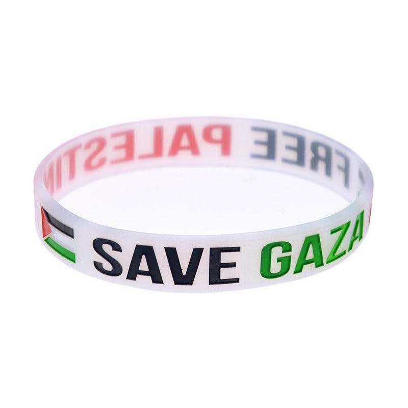 ACUP- Palestine Flag Silicone Wristband Palestine Bracelet Gaza Palestine Bracelet - Smartify4u