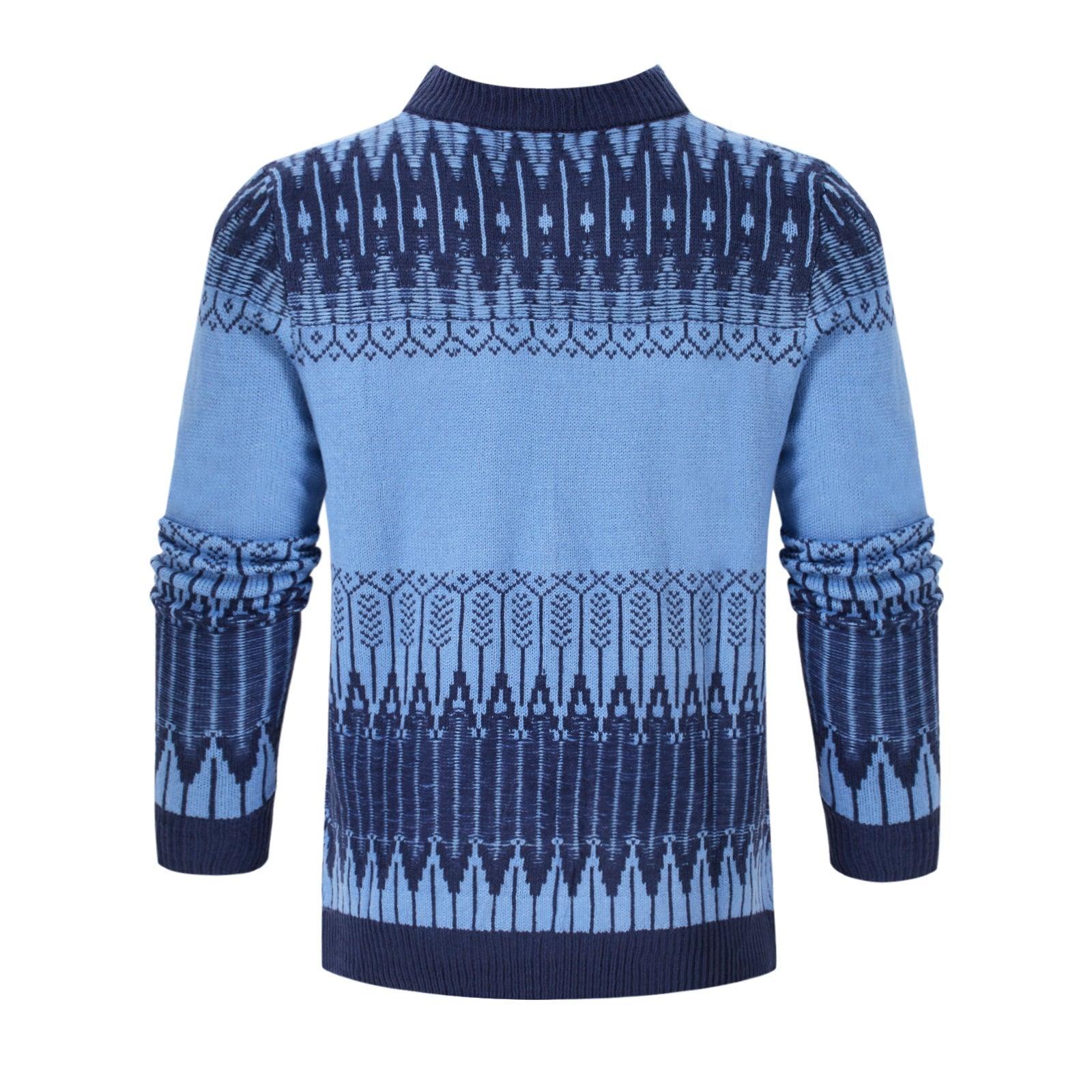 ACM- Men's Crewneck Pullover Sweater Unisex Fair Isle Long Sleeve Knitted Sweater - Smartify4u