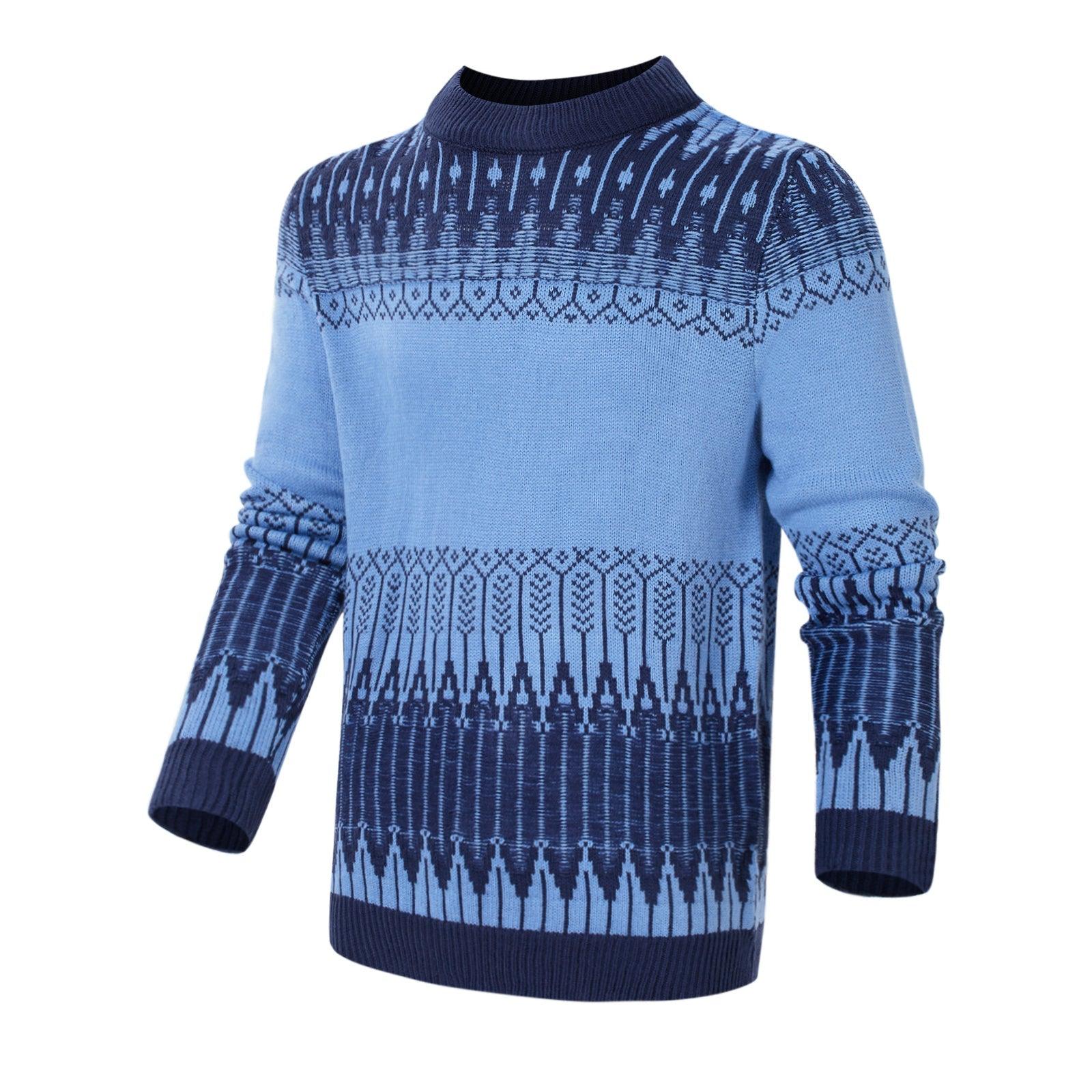 ACM- Men's Crewneck Pullover Sweater Unisex Fair Isle Long Sleeve Knitted Sweater - Smartify4u