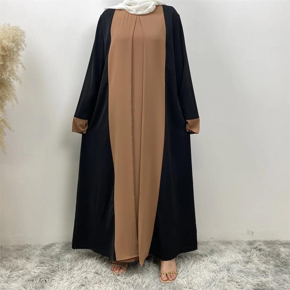 AAI- Muslim Party Dress for Women Abaya 2 Piece Long Dress Robe Jellabiya 2024 - Smartify4u