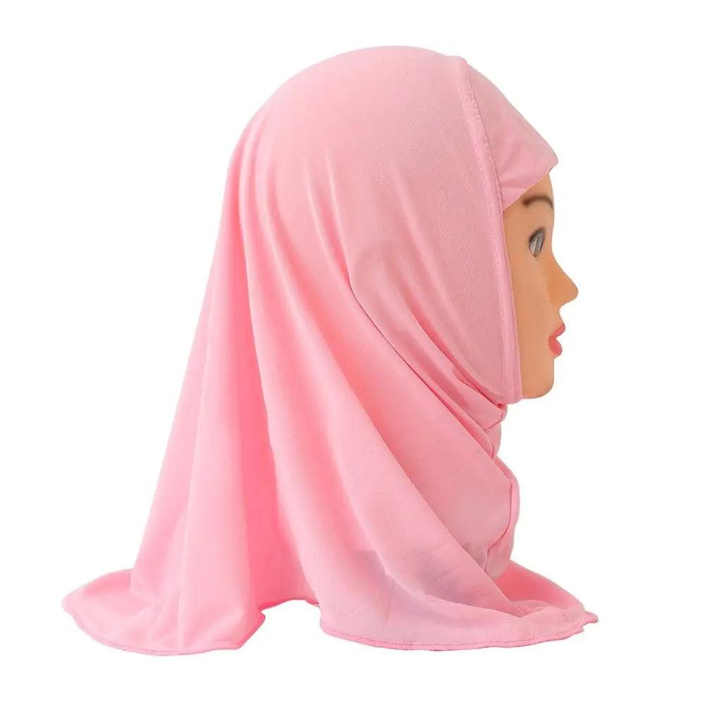 AAK- Muslim Girls Kids Hijab Scarf Shawls Soft and Stretch Material for 2 to 7 years old Girls 50cm - Smartify4u