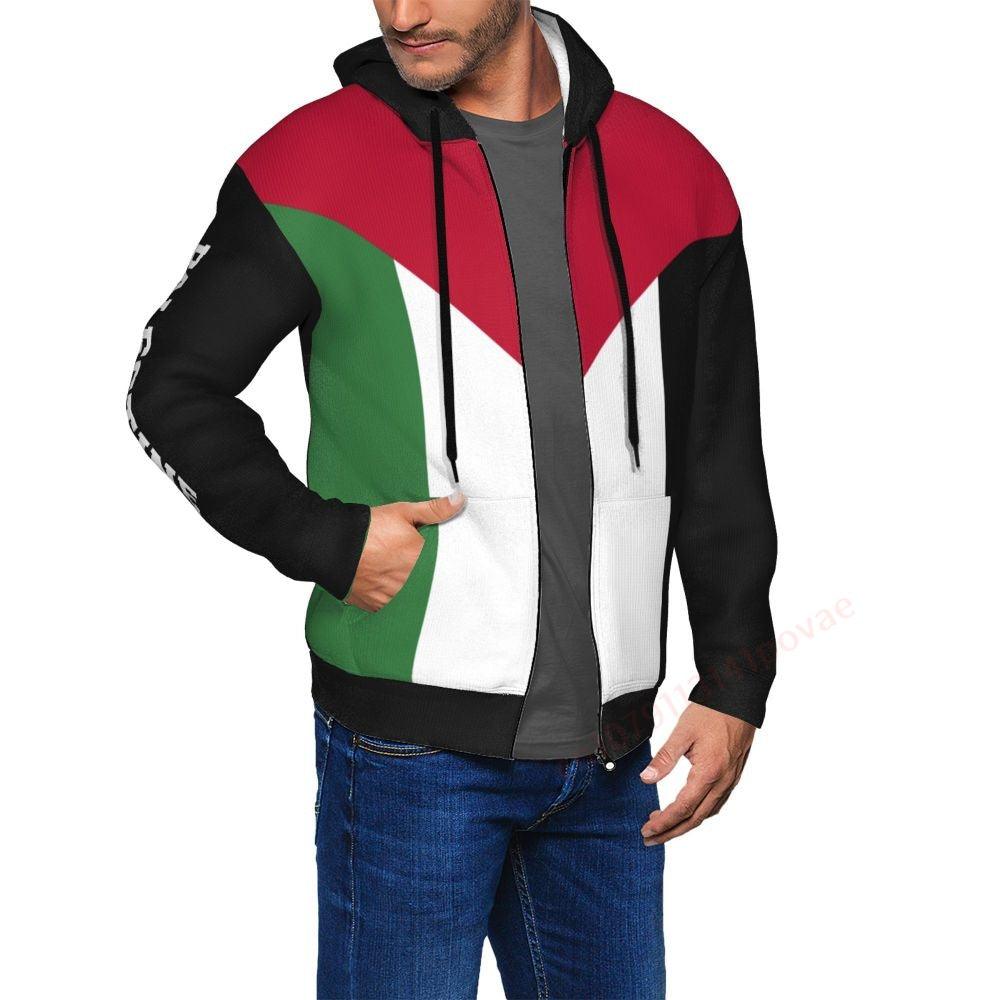 AAP- Palestine Flag 3D Printed Zipper Hoodies Sweatshirt Unisex Streetwear Spring and Autumn Casual Jacket - Smartify4u