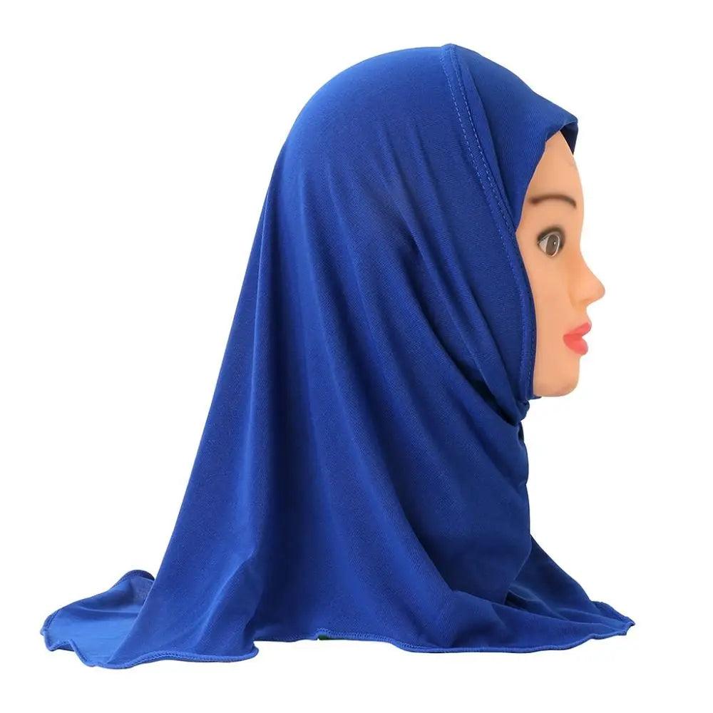 AAK- Muslim Girls Kids Hijab Scarf Shawls Soft and Stretch Material for 2 to 7 years old Girls 50cm - Smartify4u