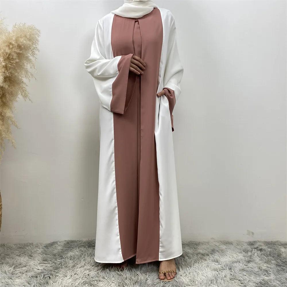 AAI- Muslim Party Dress for Women Abaya 2 Piece Long Dress Robe Jellabiya 2024 - Smartify4u