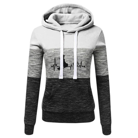 AAW- Hoodies Slim Fit Women's Sweatshirts Jogging Drawstring Casual Autumn Winter Tricolor Sports Outdoors Clothing - Smartify4u