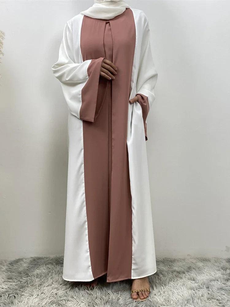 AAI- Muslim Party Dress for Women Abaya 2 Piece Long Dress Robe Jellabiya 2024 - Smartify4u