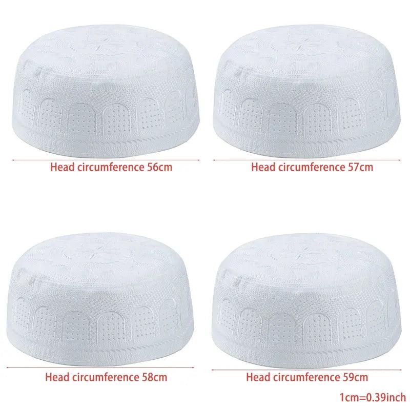 AAI- New Muslim Men Prayer Cap Hat Cotton Saudi Arabia - Smartify4u