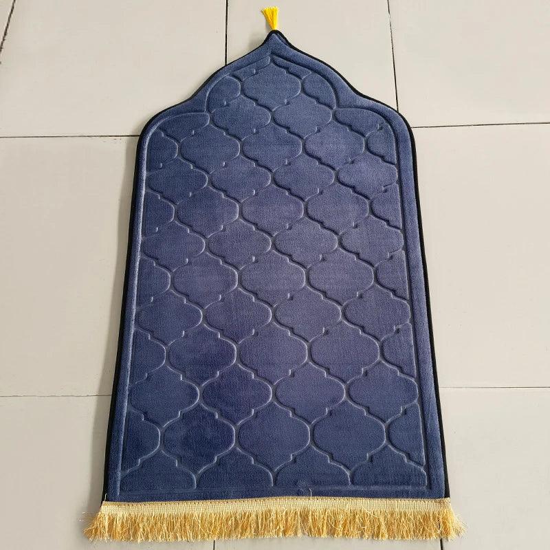 AAI- Flannel Prayer Mat Worship, Embossing Floor Carpets Non-Slip Soft Portable - Smartify4u