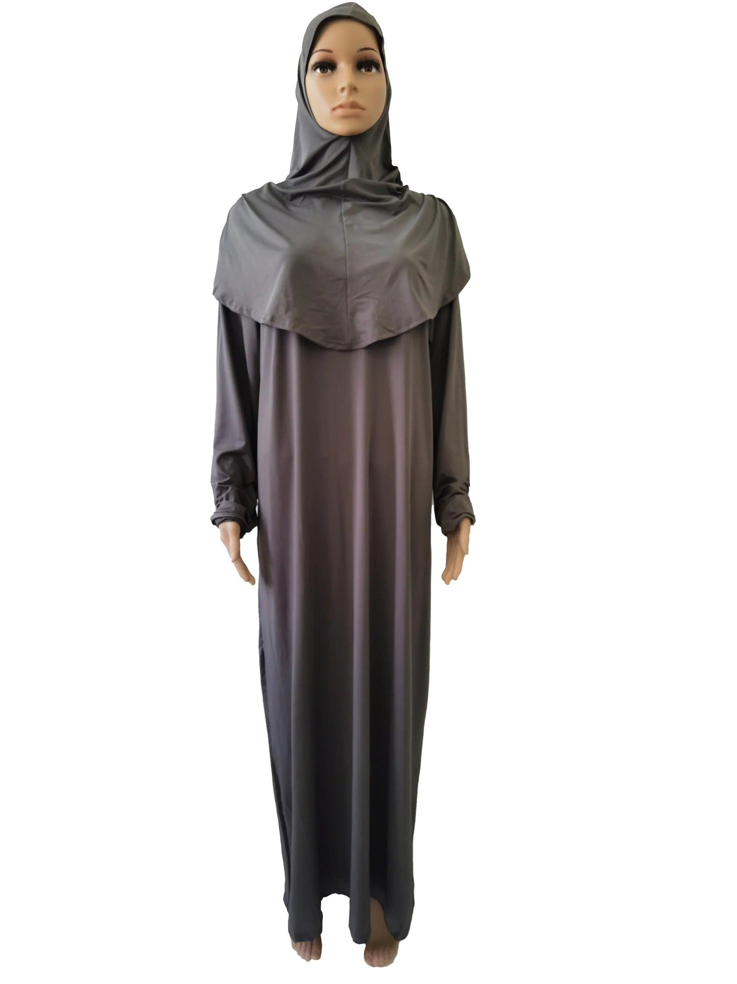 AAI- Women's Prayer Garment Muslim Abaya Kaftan Jilbab with Hijab Abaya Islamic Dress Robe - Smartify4u