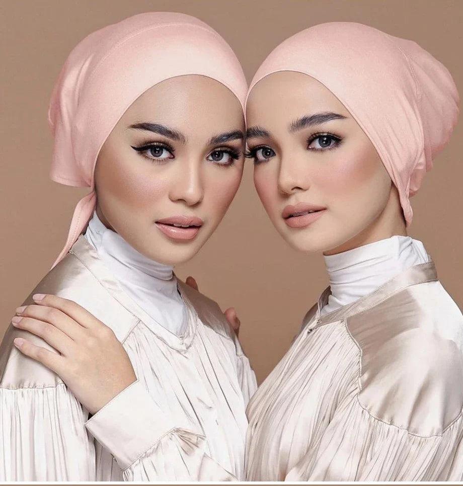 New Soft Modal Muslim Hat Inner Hijab Caps Islamic Underscarf Bonnet India Hats Female Headwrap Turbante Mujer - Smartify4u