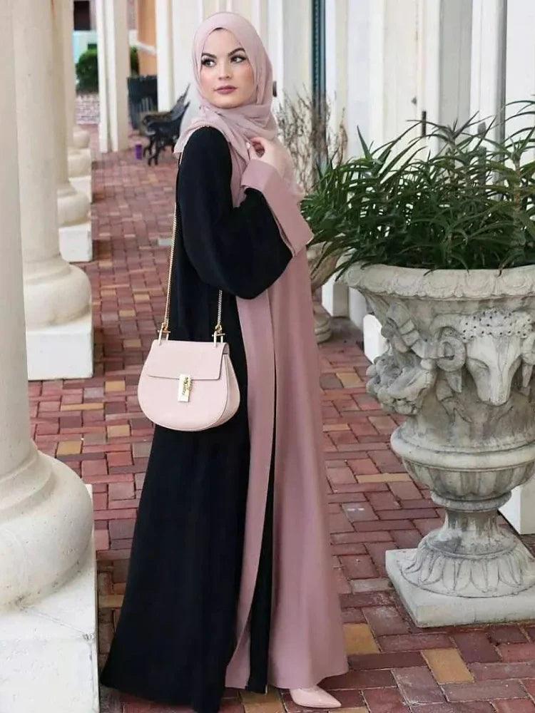 AAI- Muslim Party Dress for Women Abaya 2 Piece Long Dress Robe Jellabiya 2024 - Smartify4u