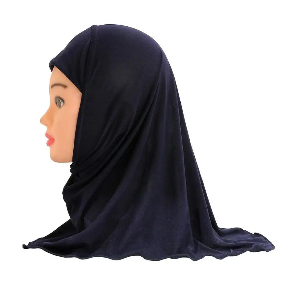 AAK- Muslim Girls Kids Hijab Scarf Shawls Soft and Stretch Material for 2 to 7 years old Girls 50cm - Smartify4u