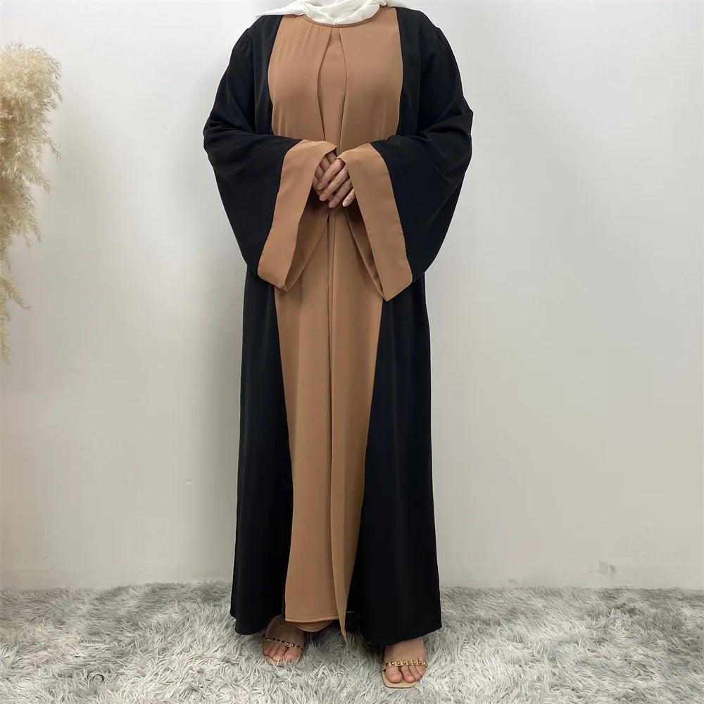 AAI- Muslim Party Dress for Women Abaya 2 Piece Long Dress Robe Jellabiya 2024 - Smartify4u