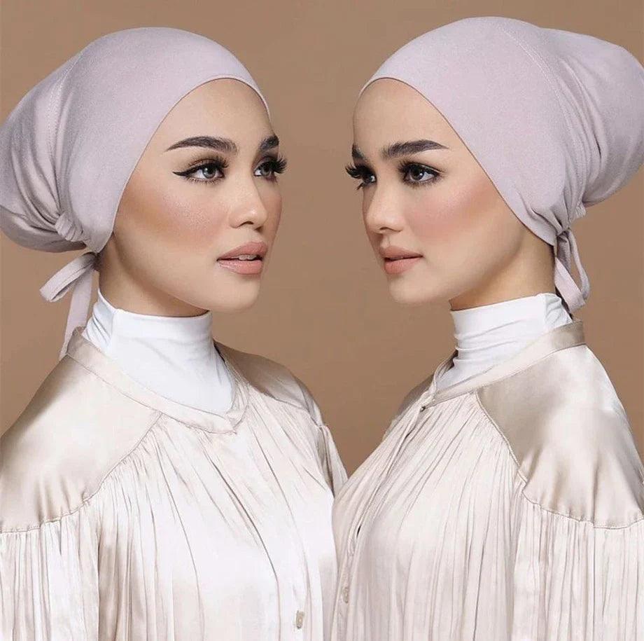 New Soft Modal Muslim Hat Inner Hijab Caps Islamic Underscarf Bonnet India Hats Female Headwrap Turbante Mujer - Smartify4u