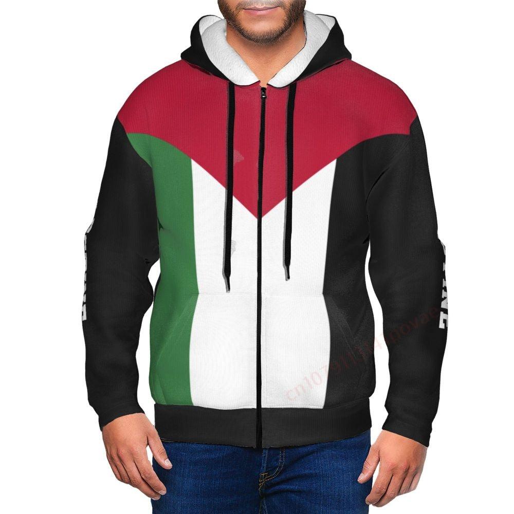 AAP- Palestine Flag 3D Printed Zipper Hoodies Sweatshirt Unisex Streetwear Spring and Autumn Casual Jacket - Smartify4u