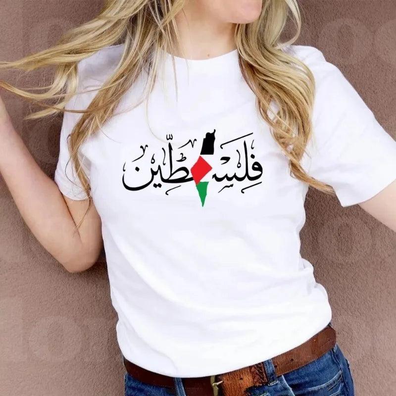 AAP- Palestine T-Shirt Watermelon Harajuku Printed Graphic Rights Unisex Short Sleeve Arab - Smartify4u