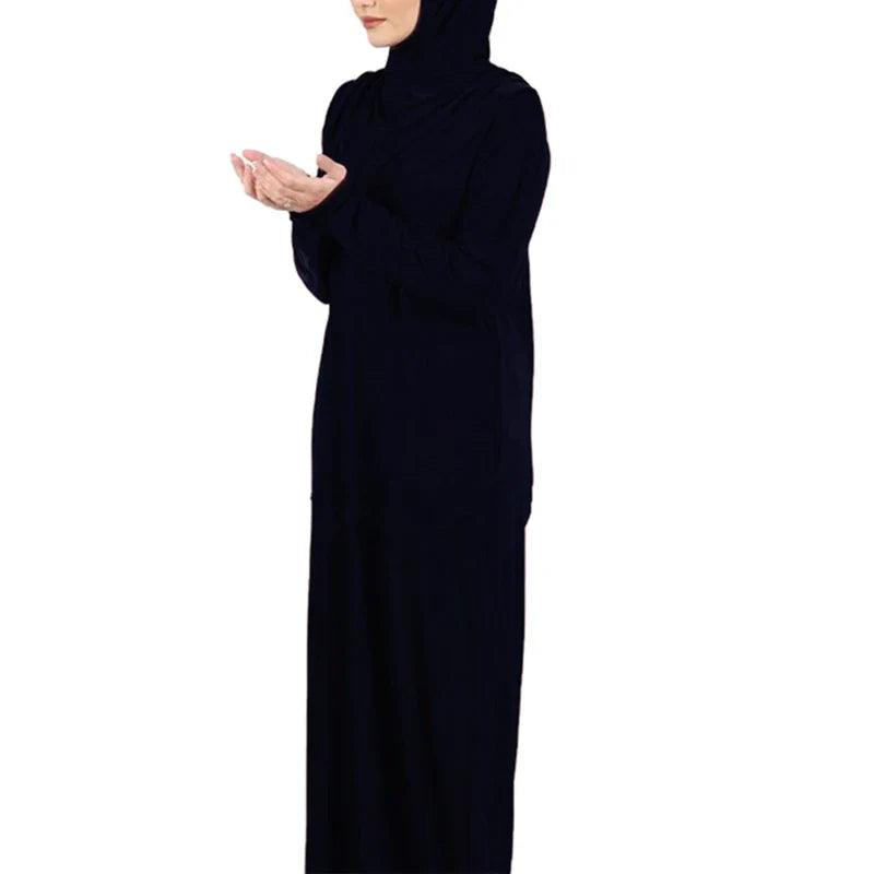 AAI- Women's Prayer Garment Muslim Abaya Kaftan Jilbab with Hijab Abaya Islamic Dress Robe - Smartify4u