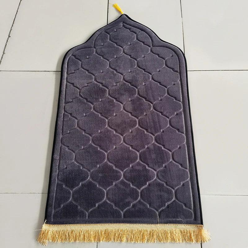 AAI- Flannel Prayer Mat Worship, Embossing Floor Carpets Non-Slip Soft Portable - Smartify4u