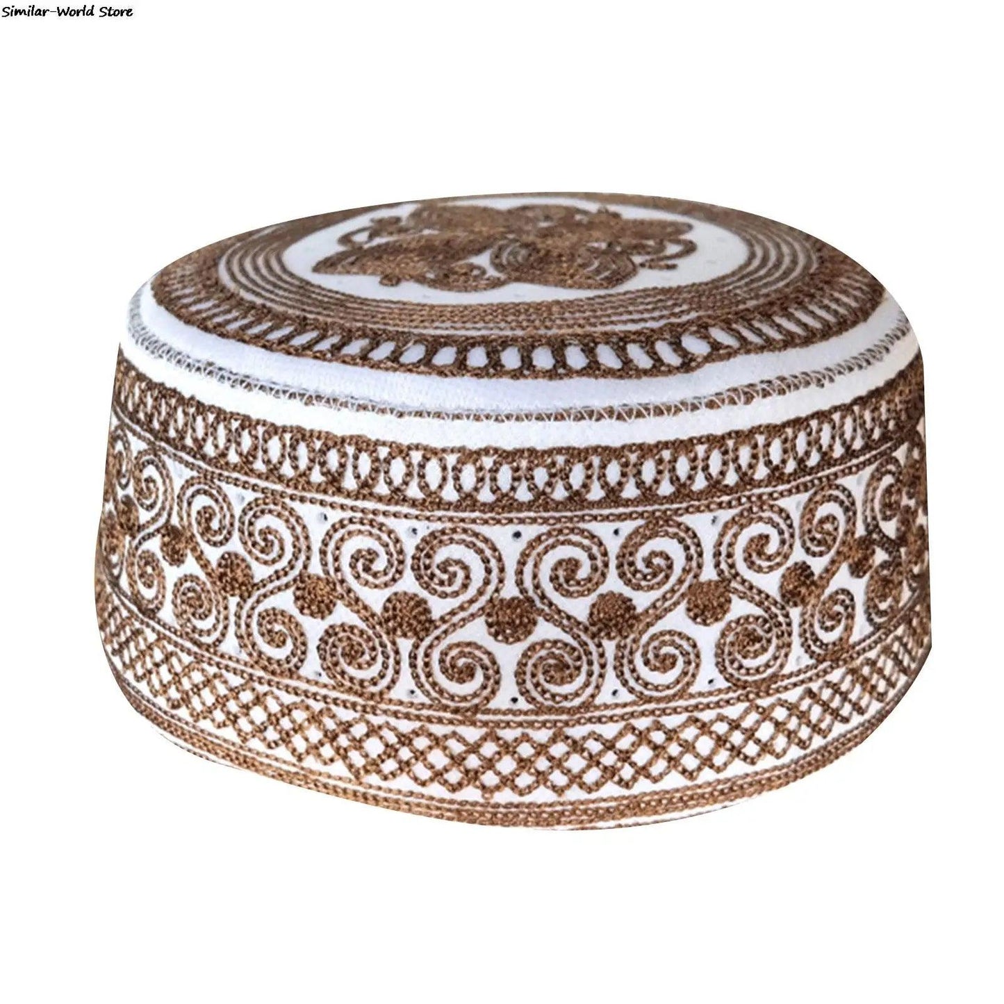 AAI- Arabic India Muslim Embroidery Prayer, Saudi Arabia Hats for men - Smartify4u