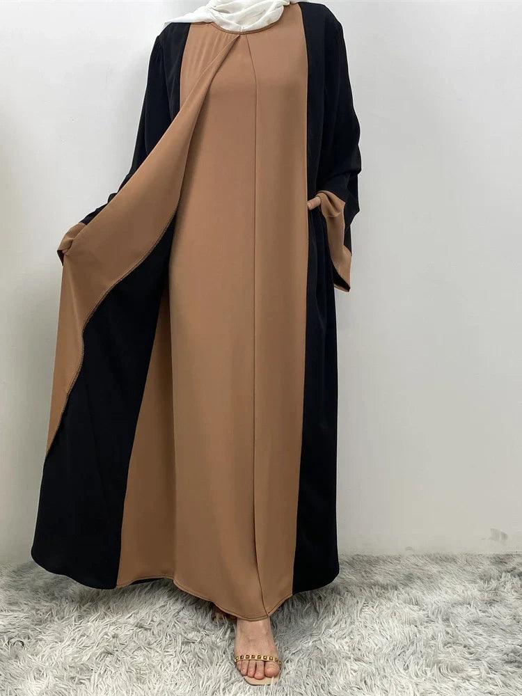 AAI- Muslim Party Dress for Women Abaya 2 Piece Long Dress Robe Jellabiya 2024 - Smartify4u