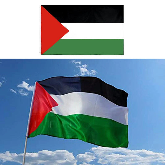 AAP- Large Palestine Flag Polyester 150x90cm Gaza Palestinian Festival Decor Large - Smartify4u