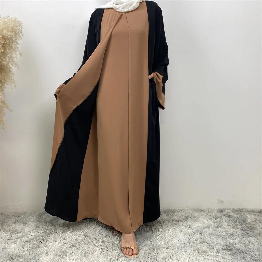 AAI- Muslim Party Dress for Women Abaya 2 Piece Long Dress Robe Jellabiya 2024 - Smartify4u