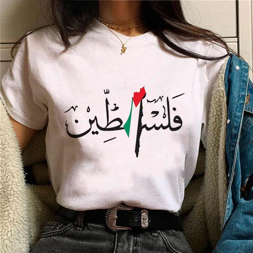 AAP- Palestine Tee women summer t-shirt female anime y2k designer clothes - Smartify4u