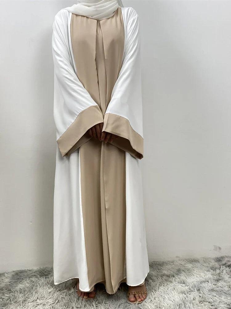 AAI- Muslim Party Dress for Women Abaya 2 Piece Long Dress Robe Jellabiya 2024 - Smartify4u