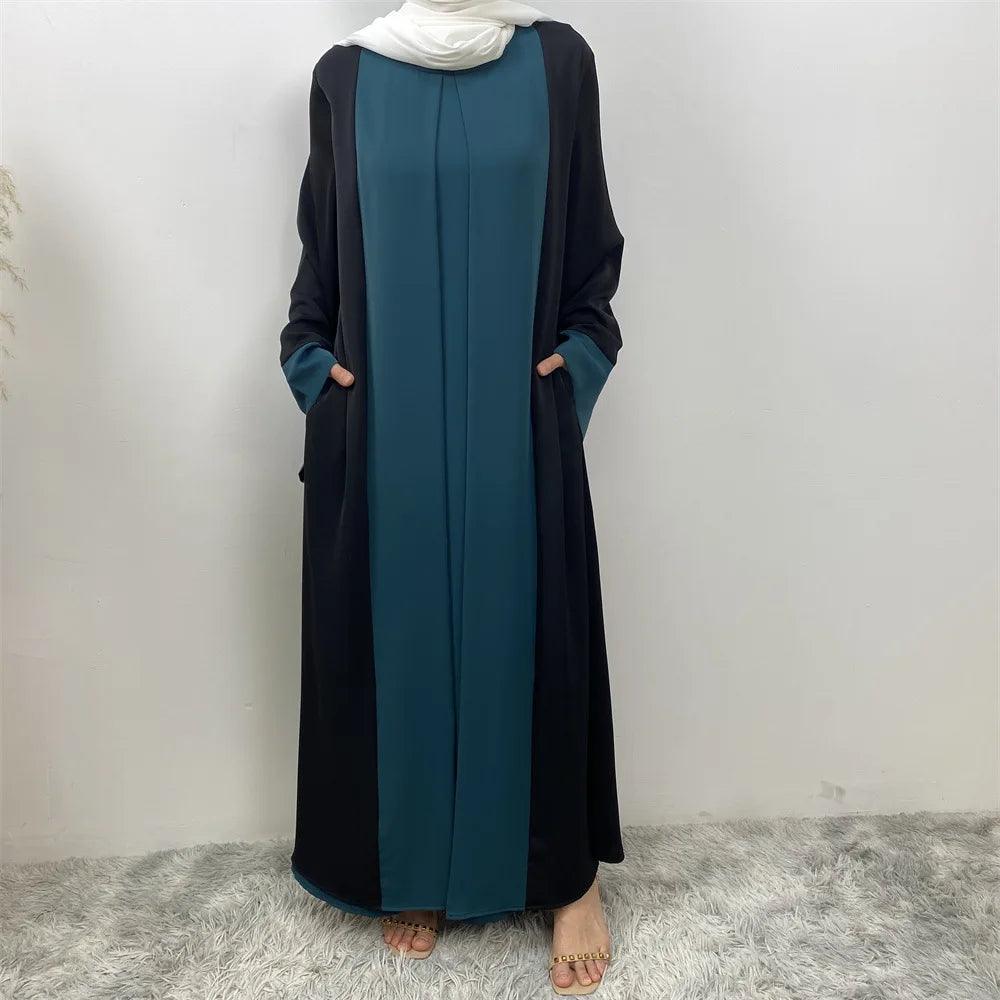 AAI- Muslim Party Dress for Women Abaya 2 Piece Long Dress Robe Jellabiya 2024 - Smartify4u