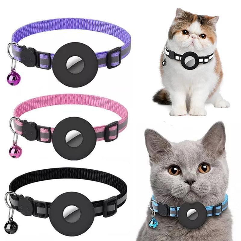 ACP- Reflective Collar Waterproof Holder Case for Air tag Protective Cover Cat Dog Kitten Puppy Nylon - Smartify4u