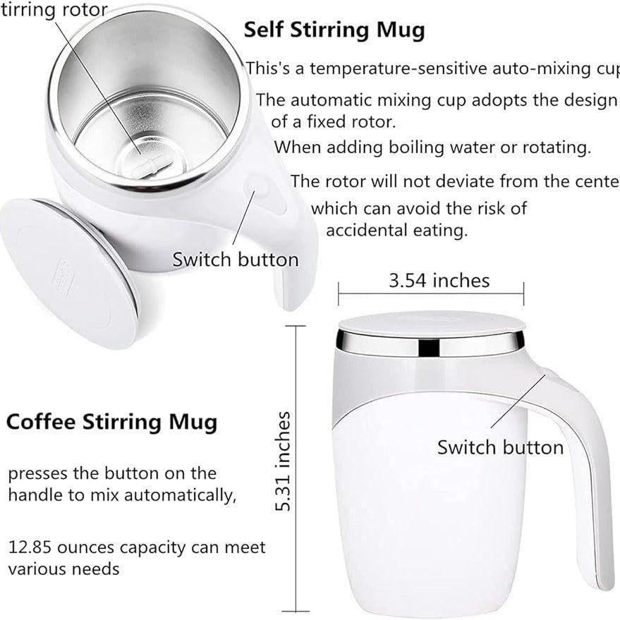 ATH- Magnetic Stirring Coffee CUP Home Office Travel Mixing Cup Suitable for Coffee Juicer - Smartify4u